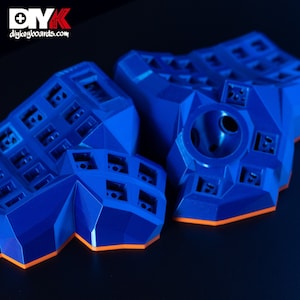 Dactyl Manuform Custodia con tastiera meccanica - Trackball Thumb Cluster - Tastiera ergonomica divisa per programmatore RSI Relief per professionisti IT