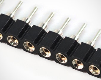 Single Row 40Pin 2.54mm Round Female SIP Socket Pin Header