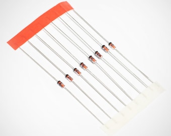 1N4148 Diodes (10pcs) for Custom Mechanical Keyboards Pass Through Hole (PTH) Electronics PCB