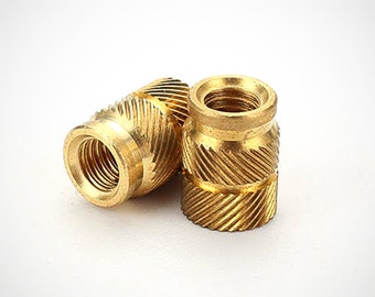 M3 Brass Hot Melt Insert Nuts for Mechanical Keyboard Custom Dactyl Manuform Kit Plastic Project 3D Printing