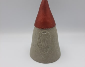 Valentine's Day Gnome, Decorative Concrete Carving, Carved Gnome Figure, Engraved Fantasy Statue