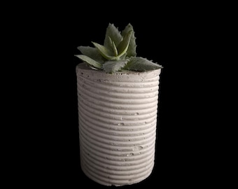 Concrete Planter. Minimalist Handmade Cement Pot for Succulents & Cacti