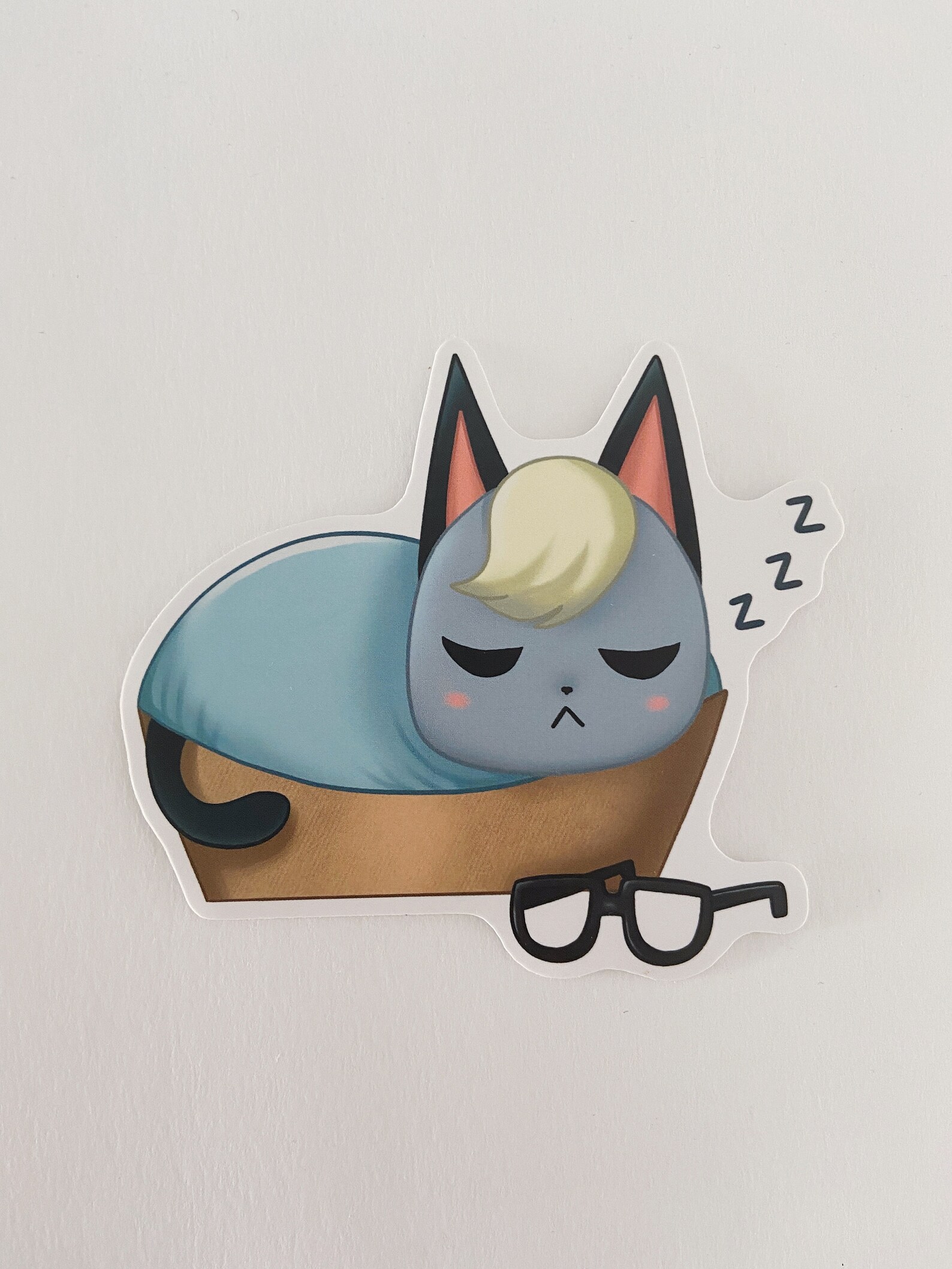 ACNH Sleeping Raymond Sticker Etsy