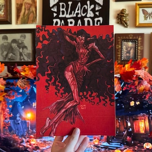 Blood Soaked Vampire Original Art Print