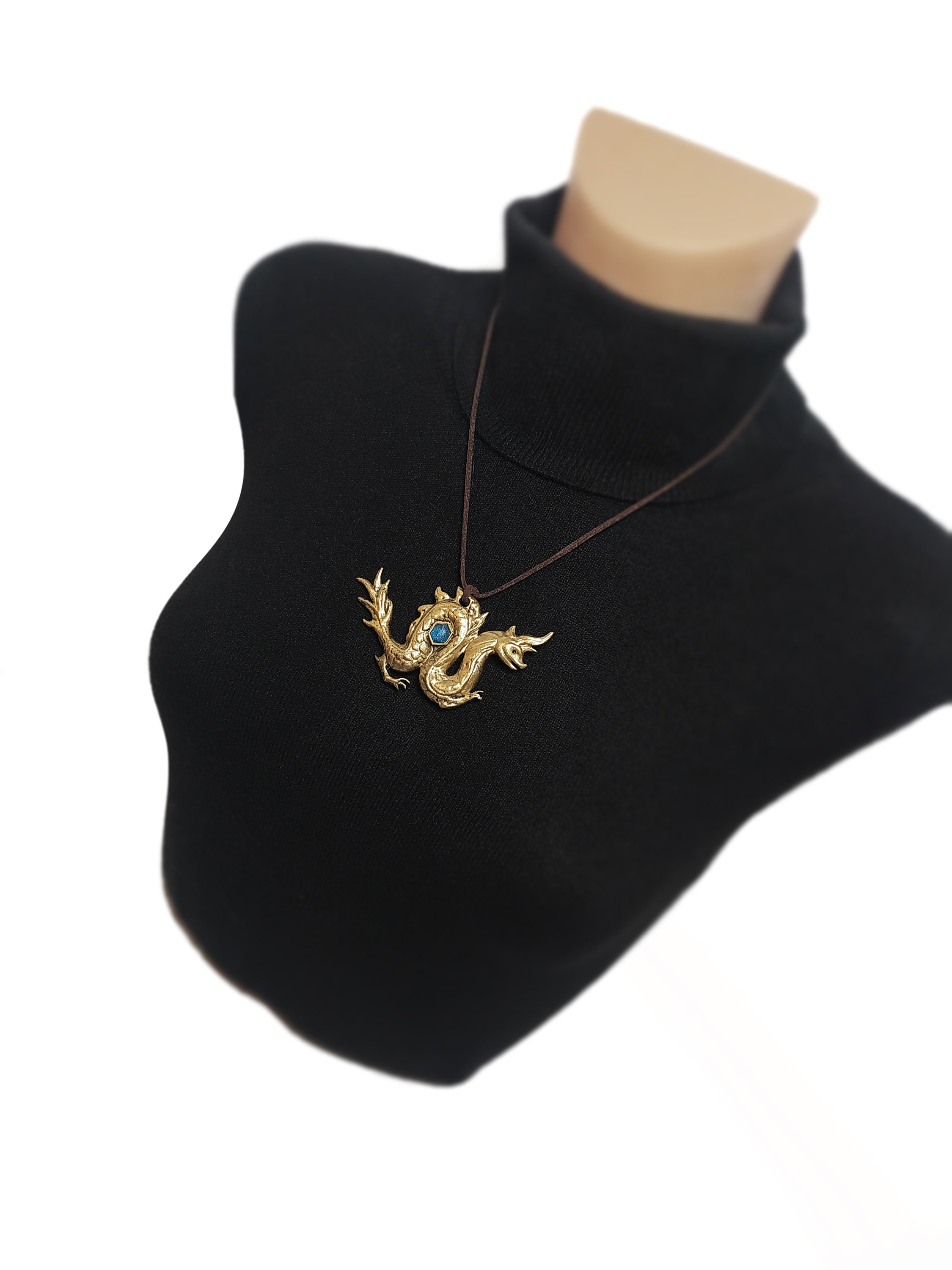 Gold painted Sisu Necklace for Raya Movie Fans. Cosplay Pendant Etsy
