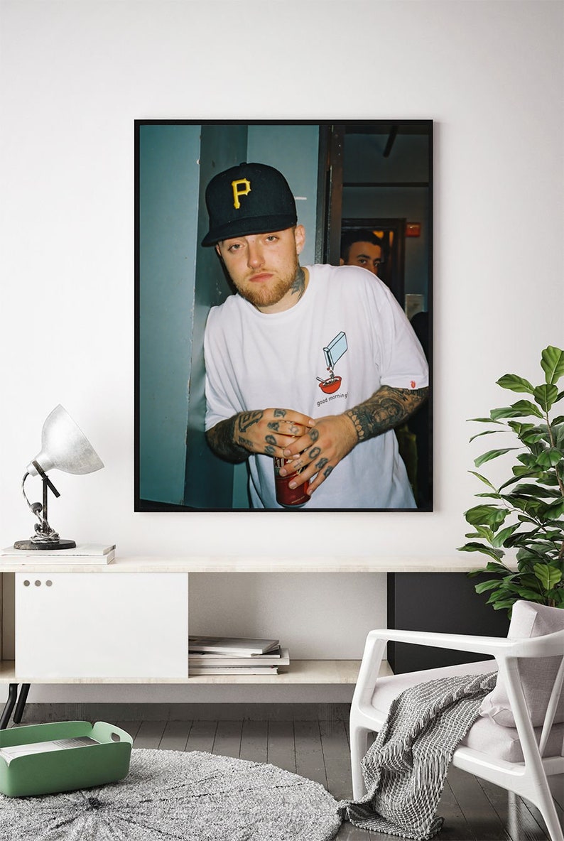 Mac Miller Poster / Mac Miller Canvas / Rapper Poster / Singer | Etsy