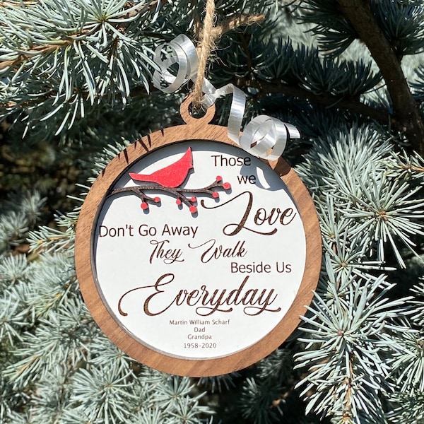 Personal Loss Ornament, Cardinal Ornament, Death, Family Death, Family Loss, Loss of Loved One