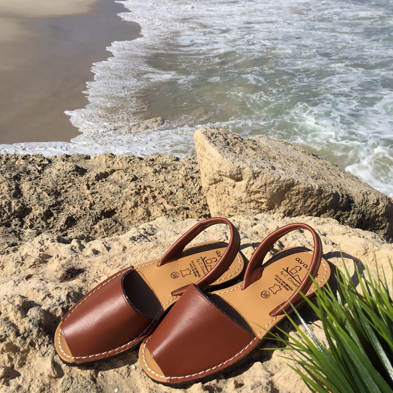 spanish made leather sandals