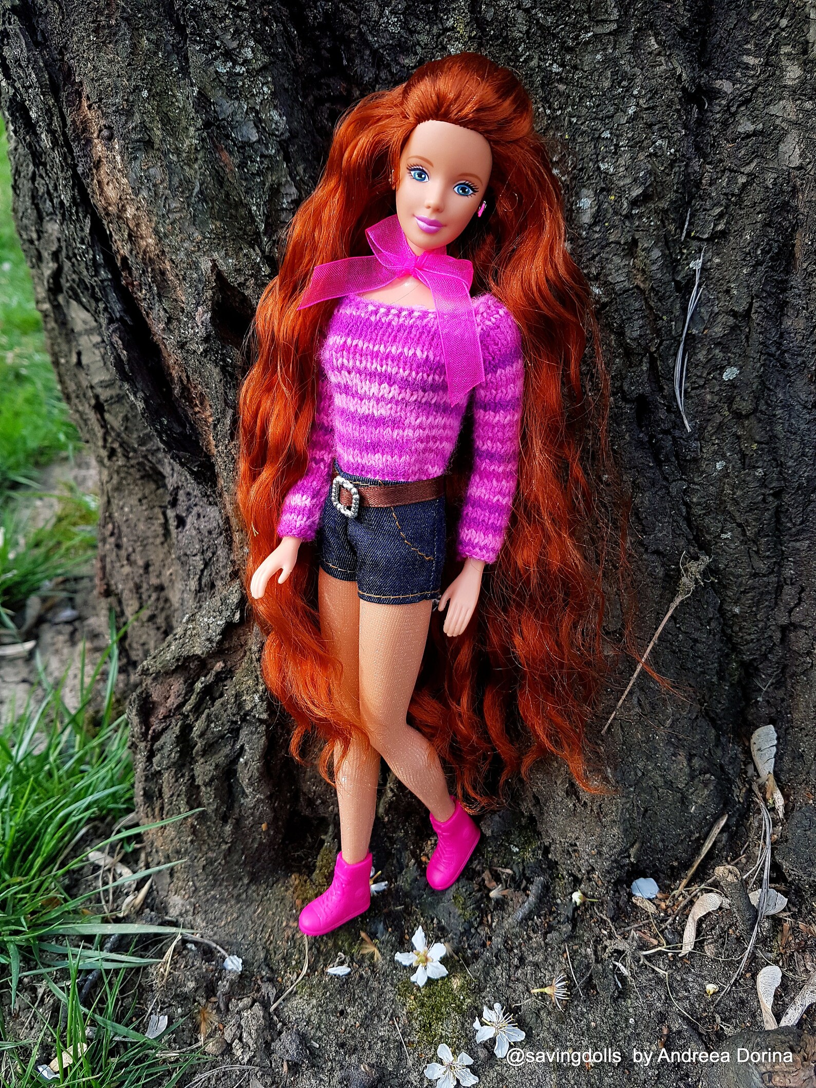 OOAK Barbie Mackie doll Pretty in Plaid redhead ginger hair Etsy