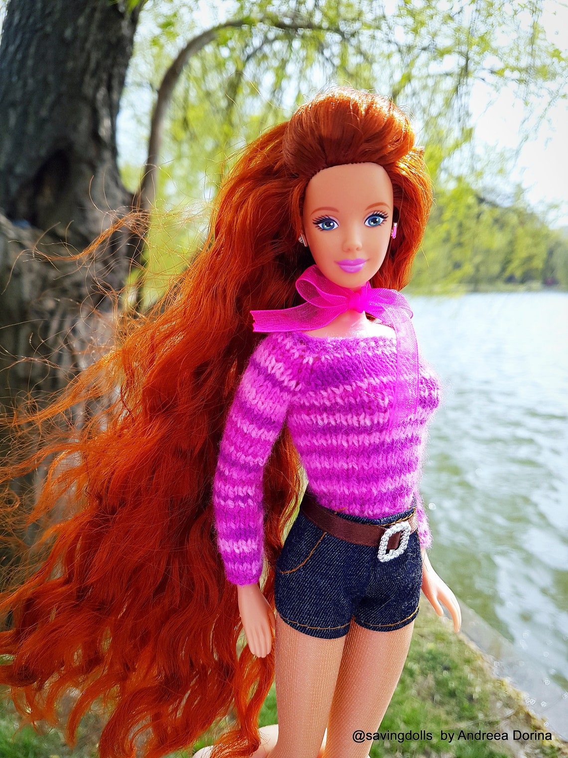 OOAK Barbie Mackie doll Pretty in Plaid redhead ginger hair Etsy