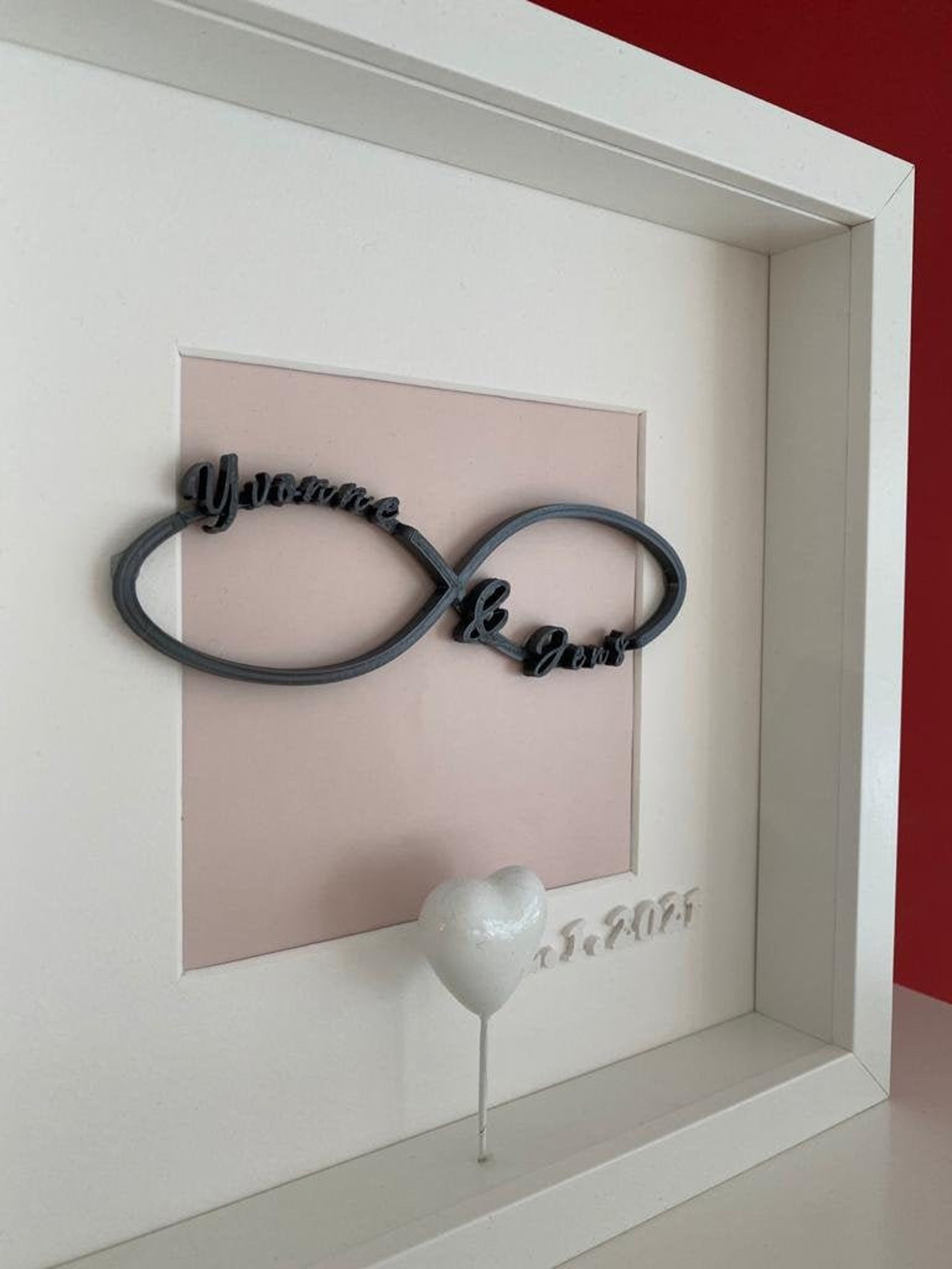 Infinite Sign with Name Gift for Wedding 3d Print Etsy