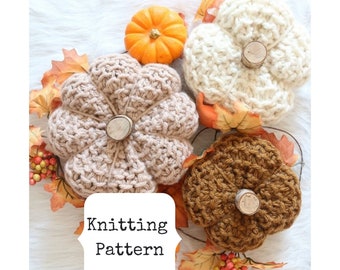 Pumpkin Knitting Pattern,  Knit Pumpkin, Yarn Pumpkin, Fall Knit Pumpkin, Knit Pattern Pumpkin, Fall Knit Pattern, Autumn Pumpkin Pattern