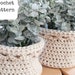 Crochet Basket Pattern, Crochet Storage Basket pattern, Crochet plant basket, Round Crochet Basket, Crochet Plant Cover, Crochet Scallop