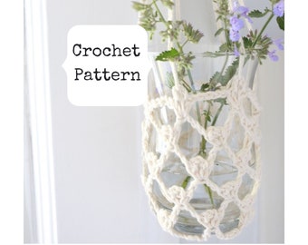 Crochet Plant Hanger Pattern, Crochet Hanging Plant Holder, Crochet Plant Hanging Pattern, Crochet Boho Plant Hanger, Crochet Plant Holder