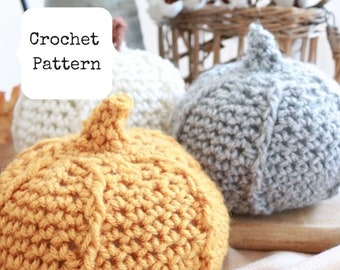 Crochet Pumpkin Pattern, Pumpkin Crochet Pattern, Fall Pumpkin Crochet Pattern, Crochet Autumn Pattern, Fall Pumpkin Pattern