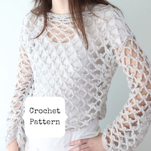 Crochet Lace Sweater Pattern, Crochet Lace Pullover Pattern, Crochet Pullover Pattern, Crochet Summer Top Pattern, Crochet Lace Top Pattern