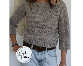 Pull Crochet JDY Pour Femme - Taille EU 36, Couleur Blanc Cassé - Style Décontracté