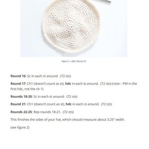 crochet bucket hat pattern, crochet bucket hat pattern for women, bucket hat pattern, crochet summer hat pattern, crochet sun hat pattern image 7