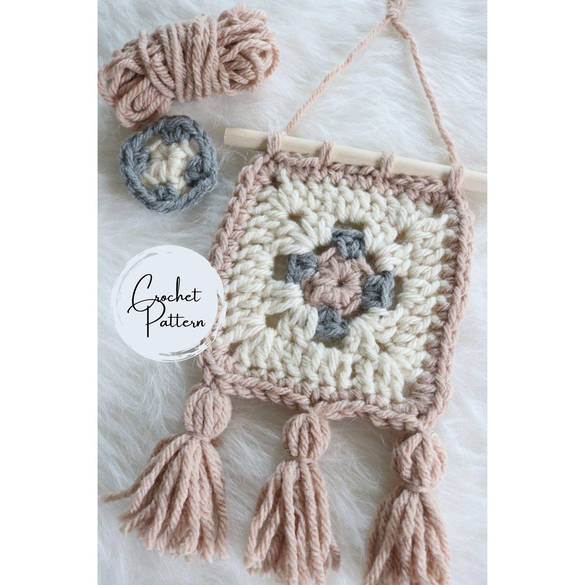 40 Boho Crochet Patterns: Unleash Your Creativity with Trendy Designs 16 Crochet Wall Hanging Pattern Beginner Granny Square