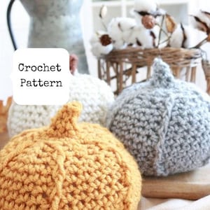 Crochet Pumpkin Pattern | Easy DIY Halloween Decor | Halloween and Thanksgiving Crochet Decor Pattern | amigurumi pumpkin tutorial