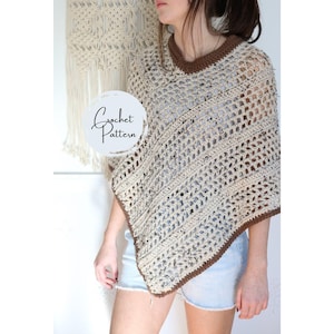 Crochet Poncho Pattern | Easy DIY Crochet Instructions for Cozy Poncho | Instant Download PDF Tutorial