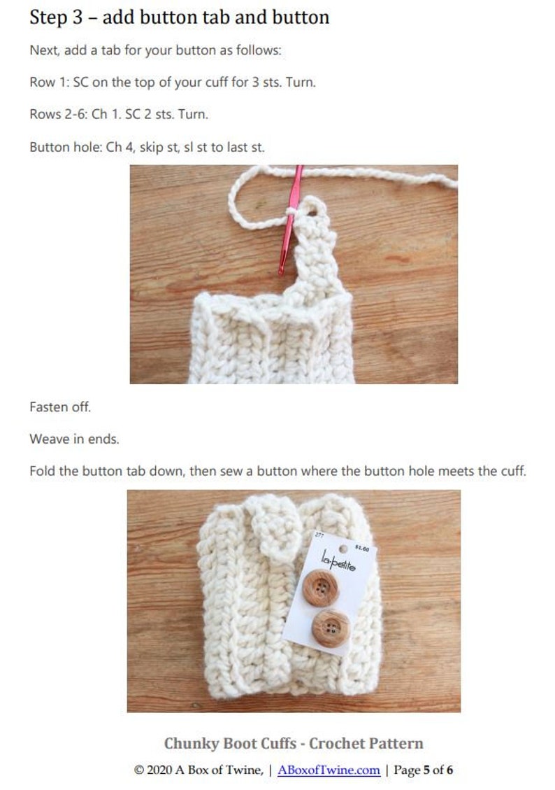 Buttoned Boot Cuffs Crochet Pattern, boot cuffs crochet pattern, crochet boot cuffs, boot cuffs pattern, boot cuffs image 5