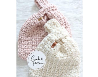 Japanese Knot Bag Crochet Pattern, Easy DIY Handbag Tutorial, Unique Design for Crochet Lovers