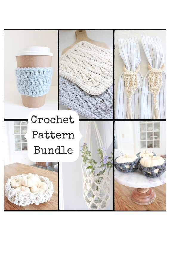 Home crochet pattern bundle