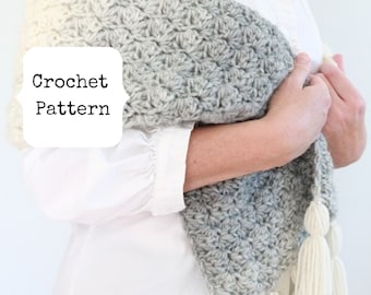 Winter Crochet Scarf Pattern, Crochet Scarf Pattern Bulky, Scarf Crochet Pattern, Crochet Scarf pattern beginner, Textured Scarf Pattern