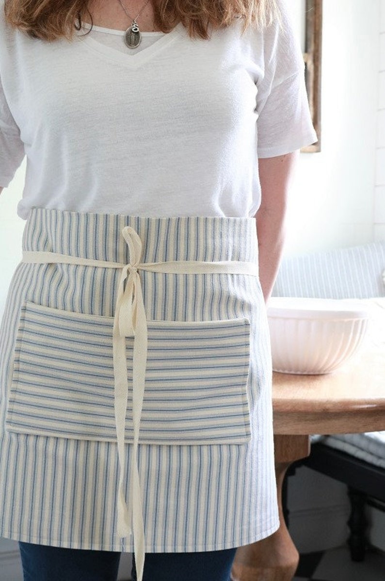 Farmhouse Style Pocket Apron sewing pattern, half apron sewing pattern, farmhouse apron pattern, apron sewing pattern image 4