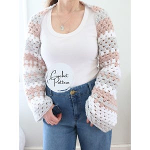 Crochet Shrug Pattern - Einfaches Häkeldesign für Anfänger, DIY Sommerpullover Muster, handgemachtes Mode-Accessoire & Geschenkidee