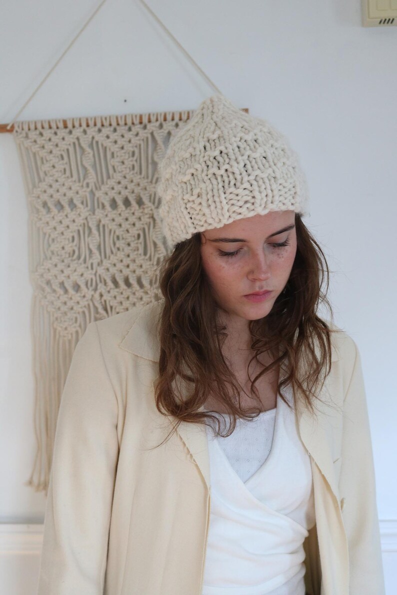 Knit Hat Pattern for Beginners | Easy Beanie Knit Pattern | Quick & Fun Project for Cozy Winter Wear image 5