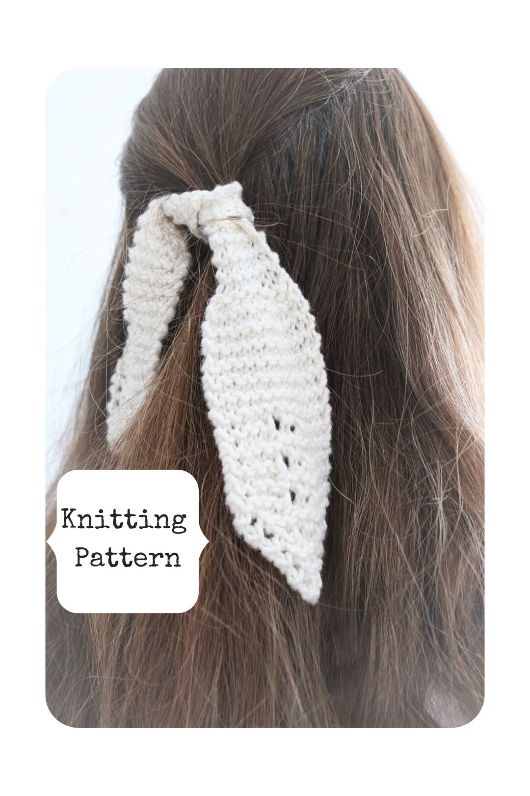 knitted hair tie pattern
