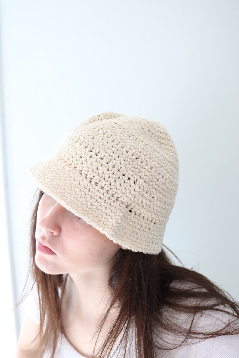 crochet bucket hat pattern, crochet bucket hat pattern for women, bucket hat pattern, crochet summer hat pattern, crochet sun hat pattern image 3