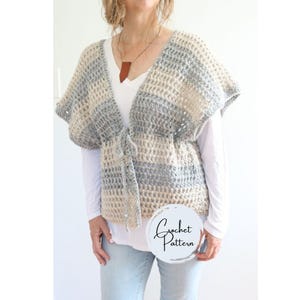 Crochet Kimono Pattern: Easy Women&#39;s Cardigan Pattern, DIY Crochet Design for Beginners & Fashion Lovers