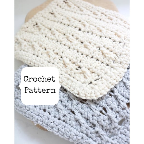 Crochet Dishcloth Pattern, Crochet Trivet Pattern, Kitchen Dishcloth Pattern, Crochet Potholder Pattern, Crochet Farmhouse Kitchen