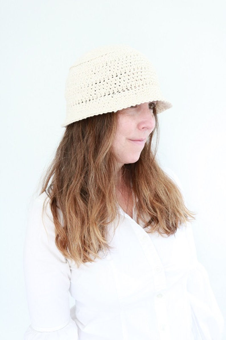 crochet bucket hat pattern, crochet bucket hat pattern for women, bucket hat pattern, crochet summer hat pattern, crochet sun hat pattern image 5
