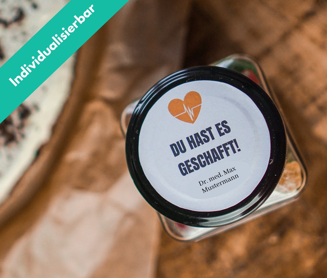 Doktortitel Geschenk Promotion Medizin Graduation Etsy