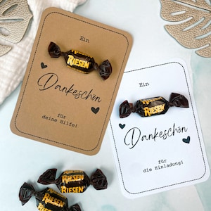 Dankeskarte personalisierbare Druckvorlage - Riesen Dankeschön