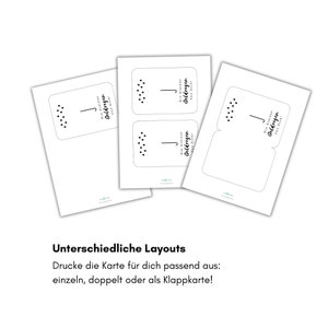 Geldgeschenk Karte zum Ausdrucken in unterschieldlichen Drucklayouts