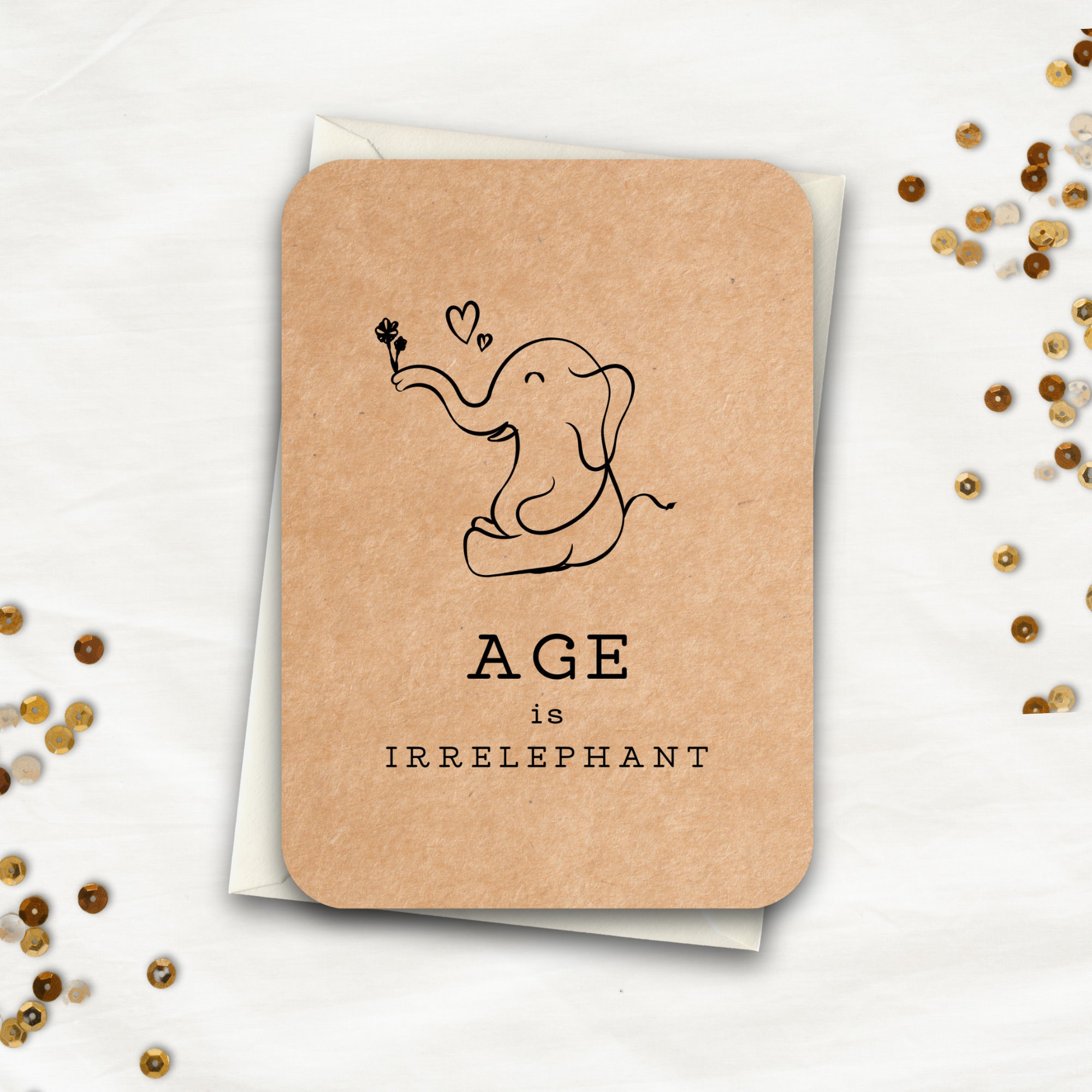 Old English Co. Geburtstagskarte – Lustige Karte Mit Spruch „I Herd It's Your Birthday“, Innen Leer