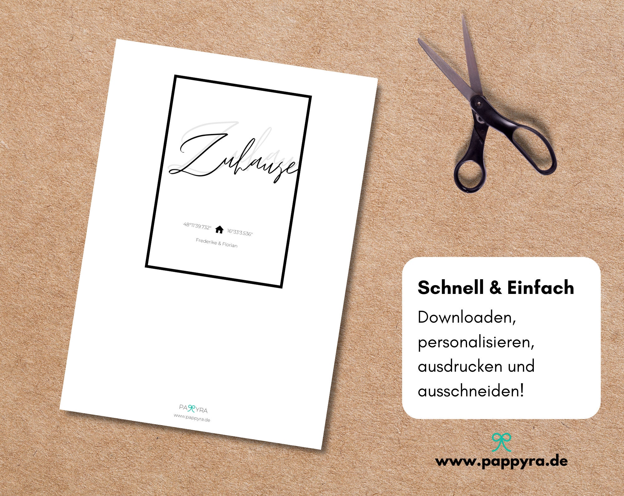 Personalisierbare Karte zum Einzug mit Koordinaten und Namen - Etsy.de