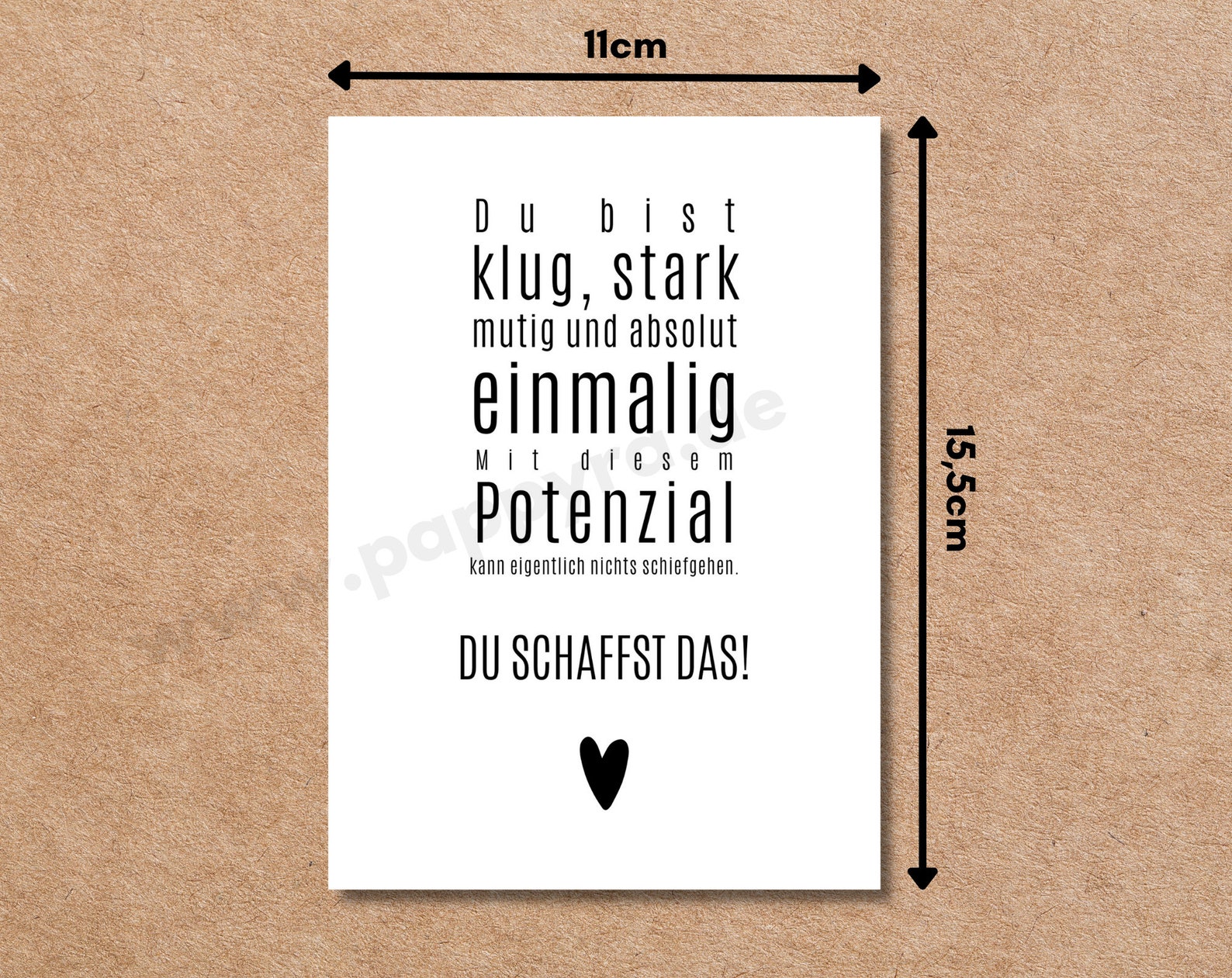 Prüfung Karte du Schaffst Das Zum Downloaden Und Etsy