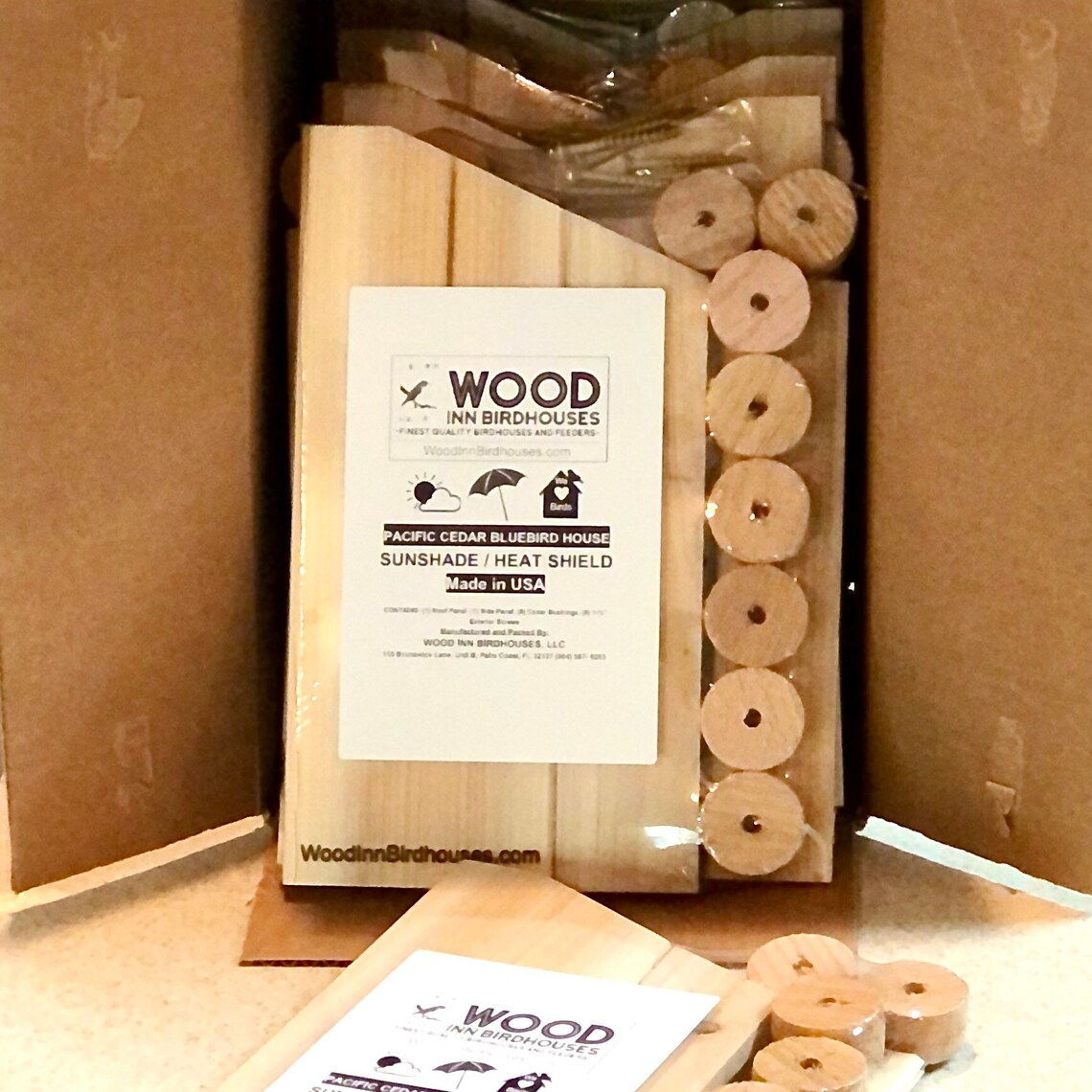 Bluebird House Sunshade Heat Shield Sun Screen Wood Shield Etsy