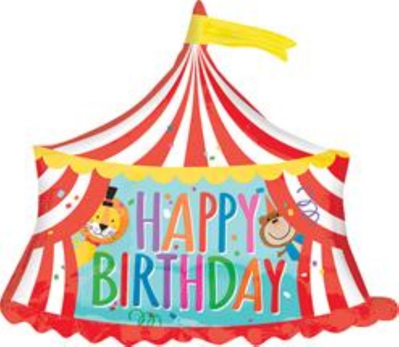 Birthday Carnival Tent Balloon Carnival Birthday Circus Party