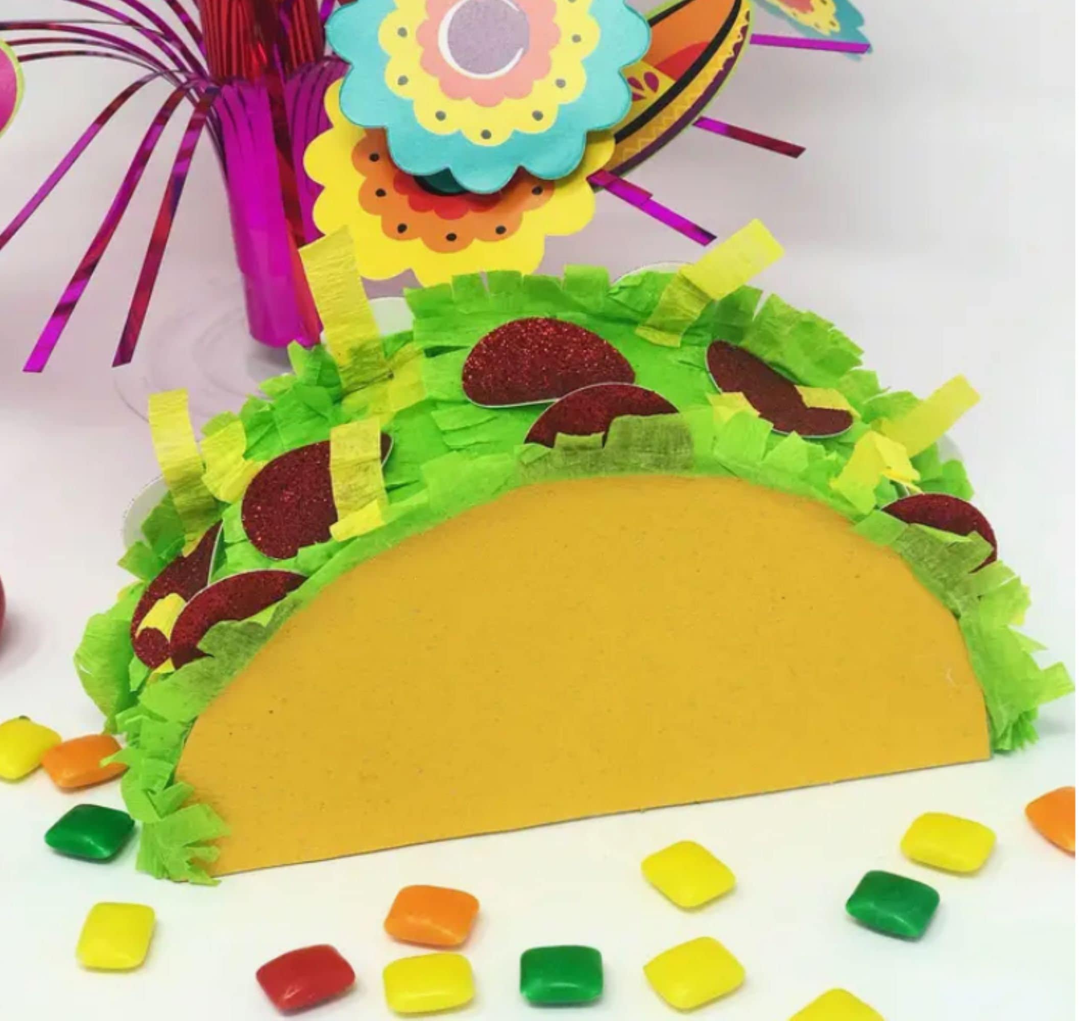 Mini Taco Piñata Fiesta Party Fiesta Party Favor Taco Party Final
