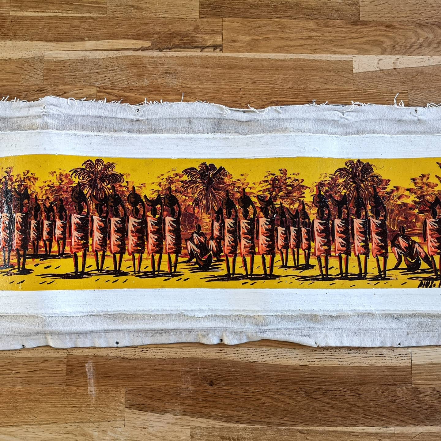 Toile Peinture à L'huile - Le Village Jaune