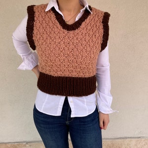 Handknitted Vest - Etsy