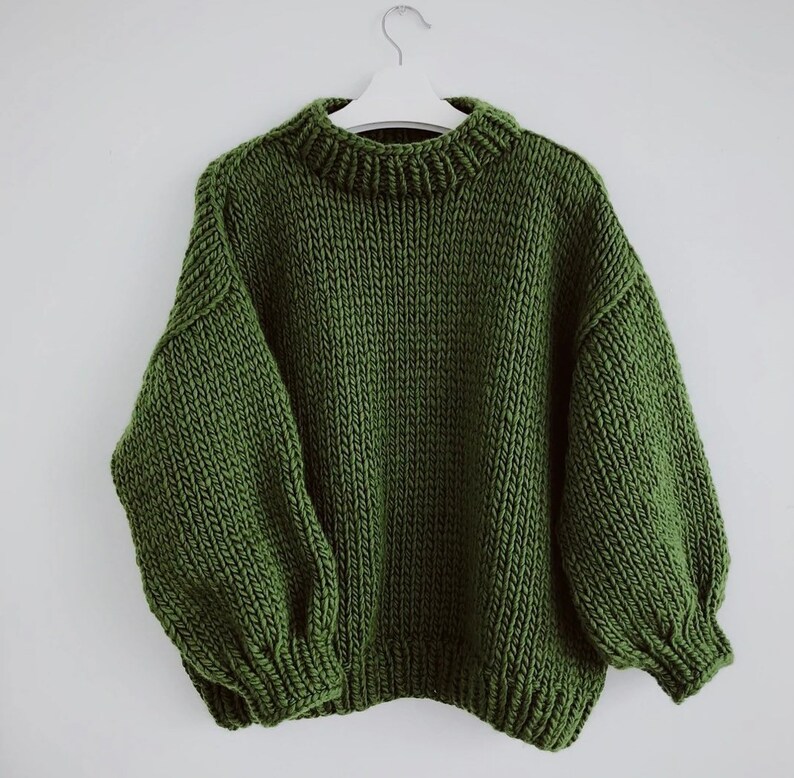 Hand Knit Sweater Etsy