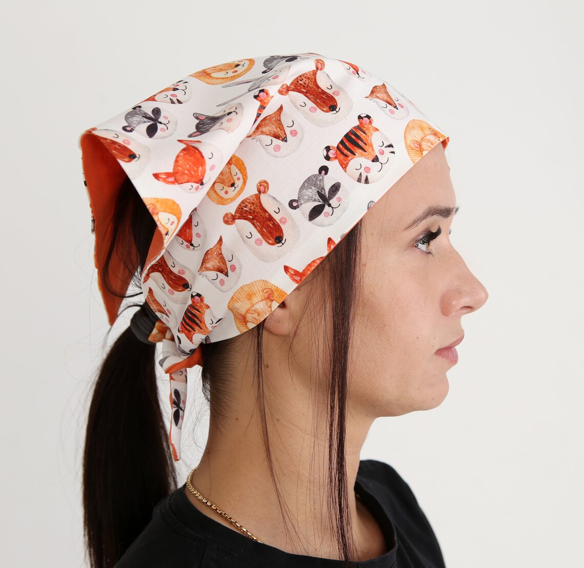 Funny print reversible bandana retro 90s bandana. Hair band Etsy